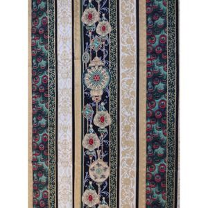 Hoffman Fabrics Scrap Peacock Ornaments Punch Studio Stripe‎ Christmas 16" x 54"